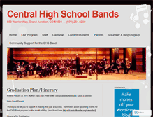 Tablet Screenshot of centralbands.org